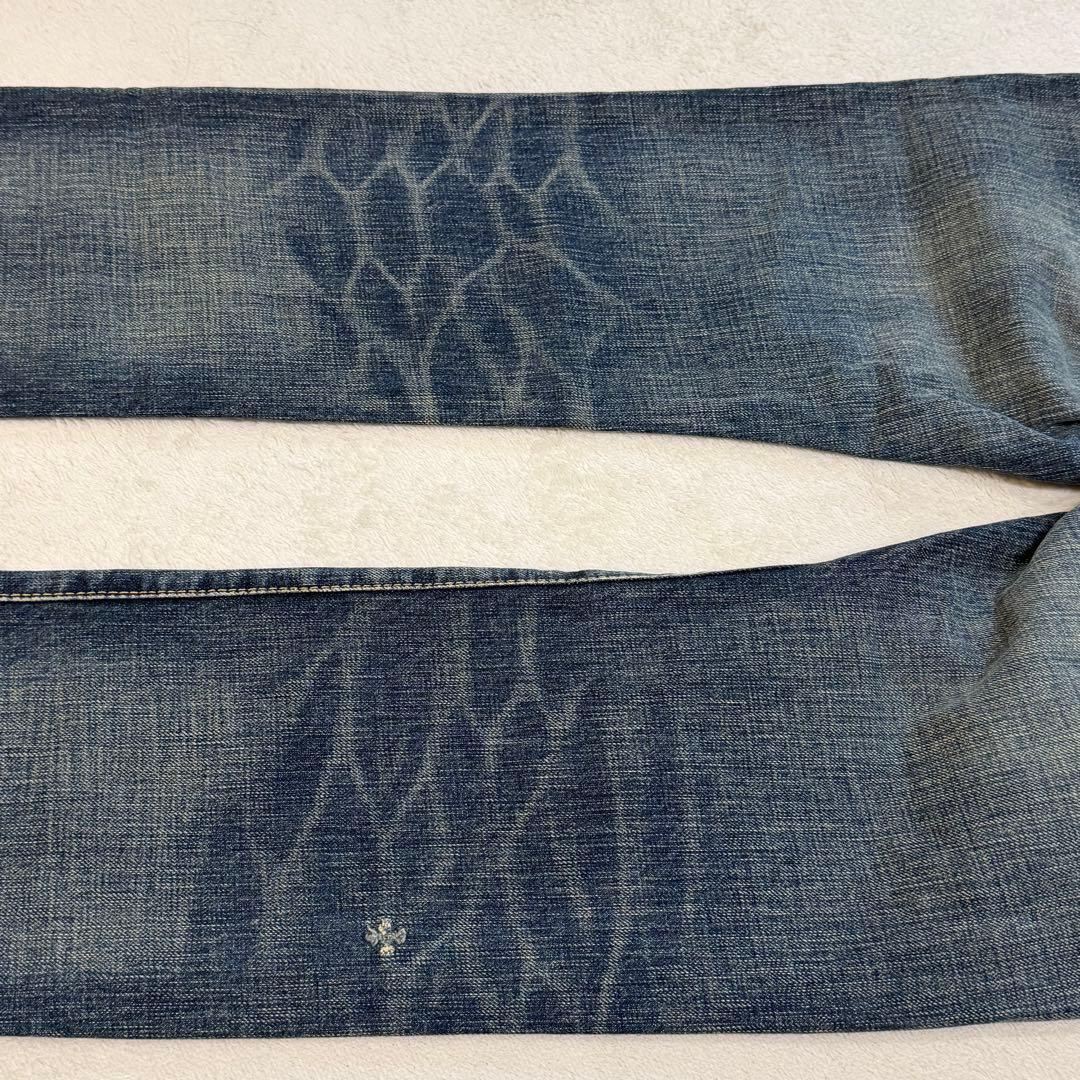 ヒステリックグラマー　SEE NO EVIL デニム　スタッズ　ダメージ加工