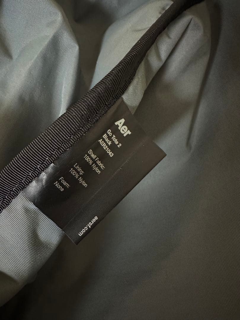 Aer Go Tote 2 Blackエアー トートバック