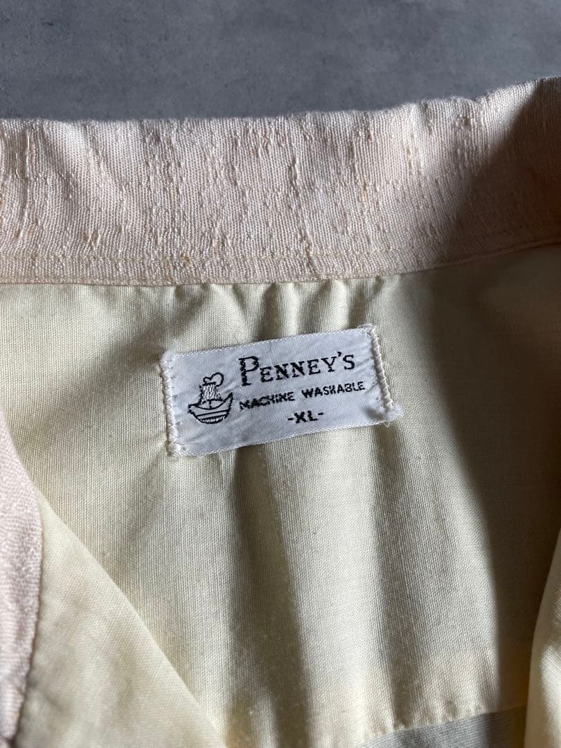 Ｙ*Ｍ様 60s Penney's パジャマシャツ ピンクレーヨンネップ