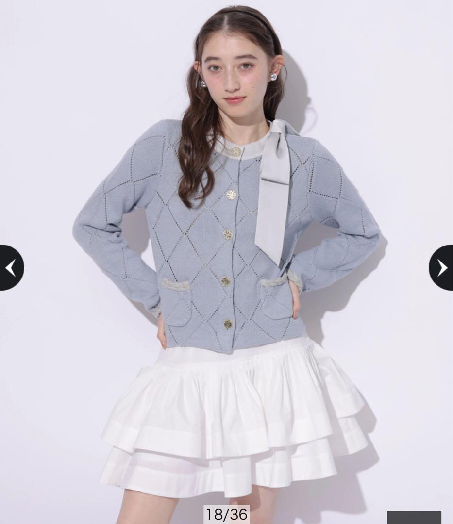 トップス Rirandture Ribbon Knit Jacket