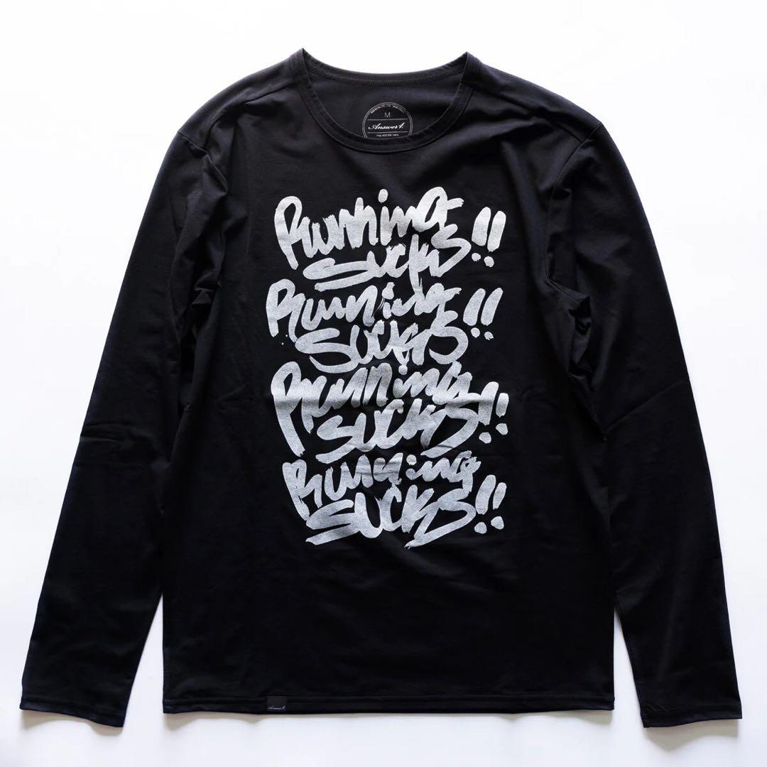 ANSWER4 Running Sucks ロングTシャツ 長袖Tシャツ M
