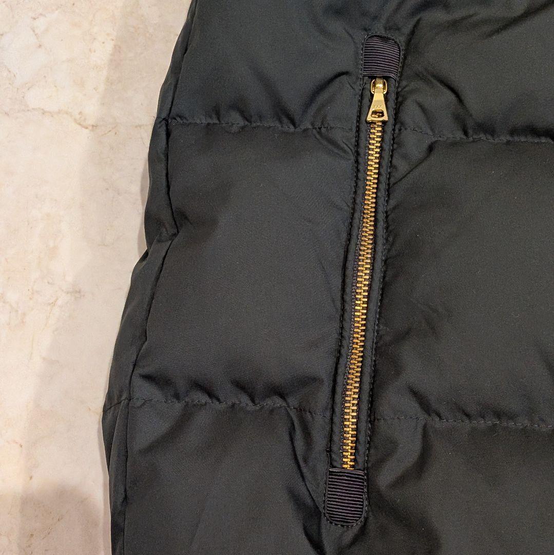 極美品 ナノユニバース リモンタ ダウンベスト M カーキ 2way ファー