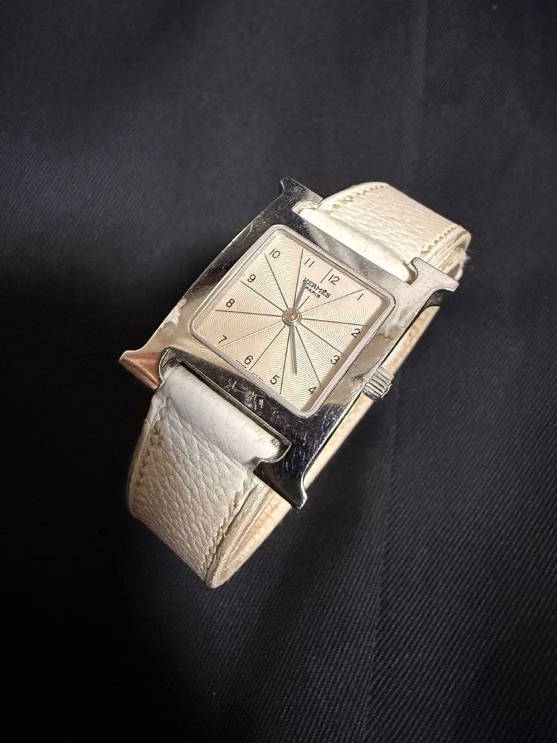 エルメスHウォッチ　ホワイト