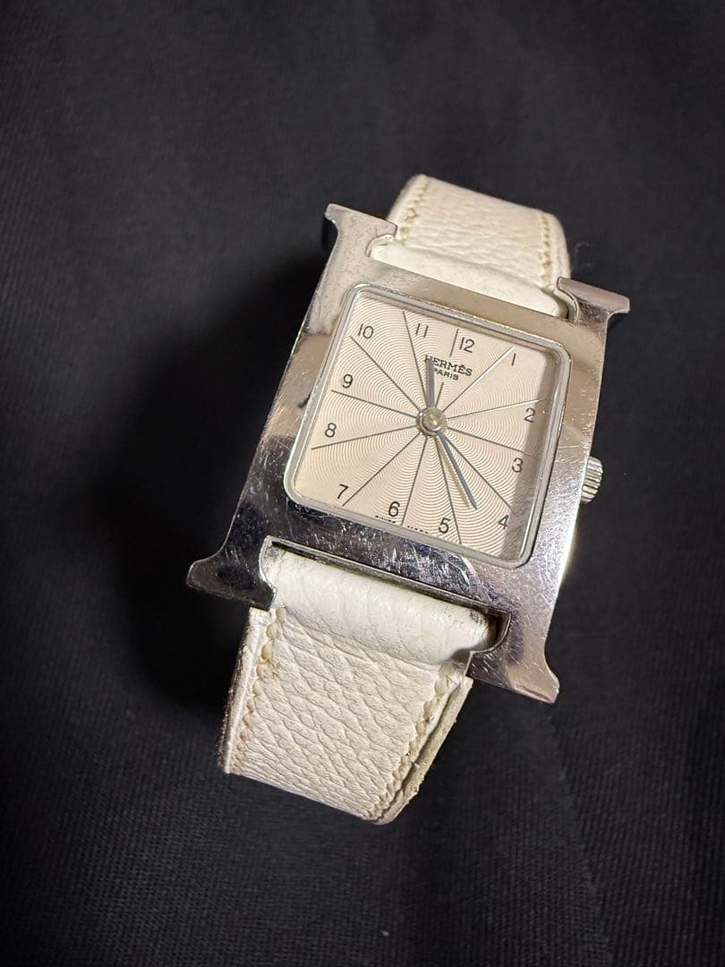 エルメスHウォッチ　ホワイト