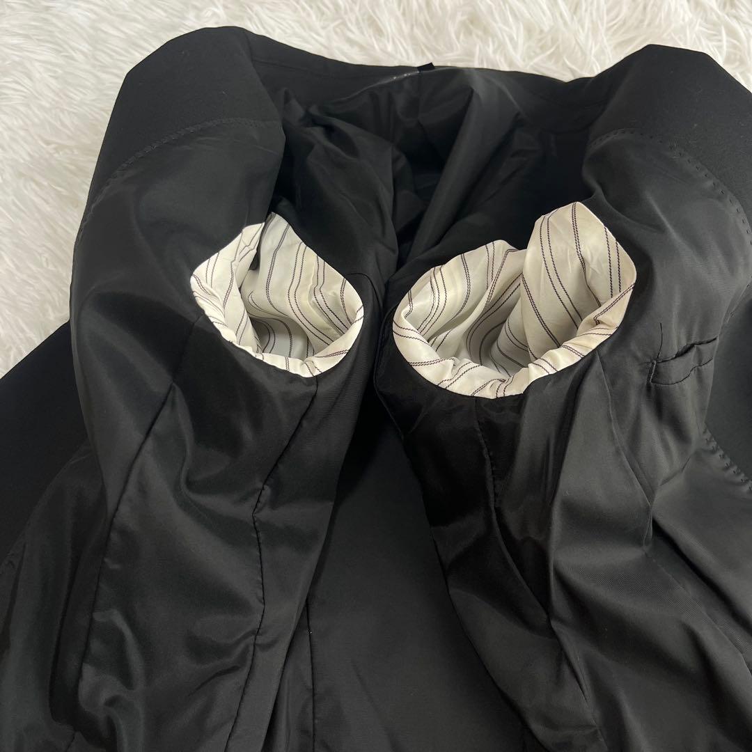 美品 セオリー パンツスーツセットアップ 上下 URBAN フレア ビジネス 黒