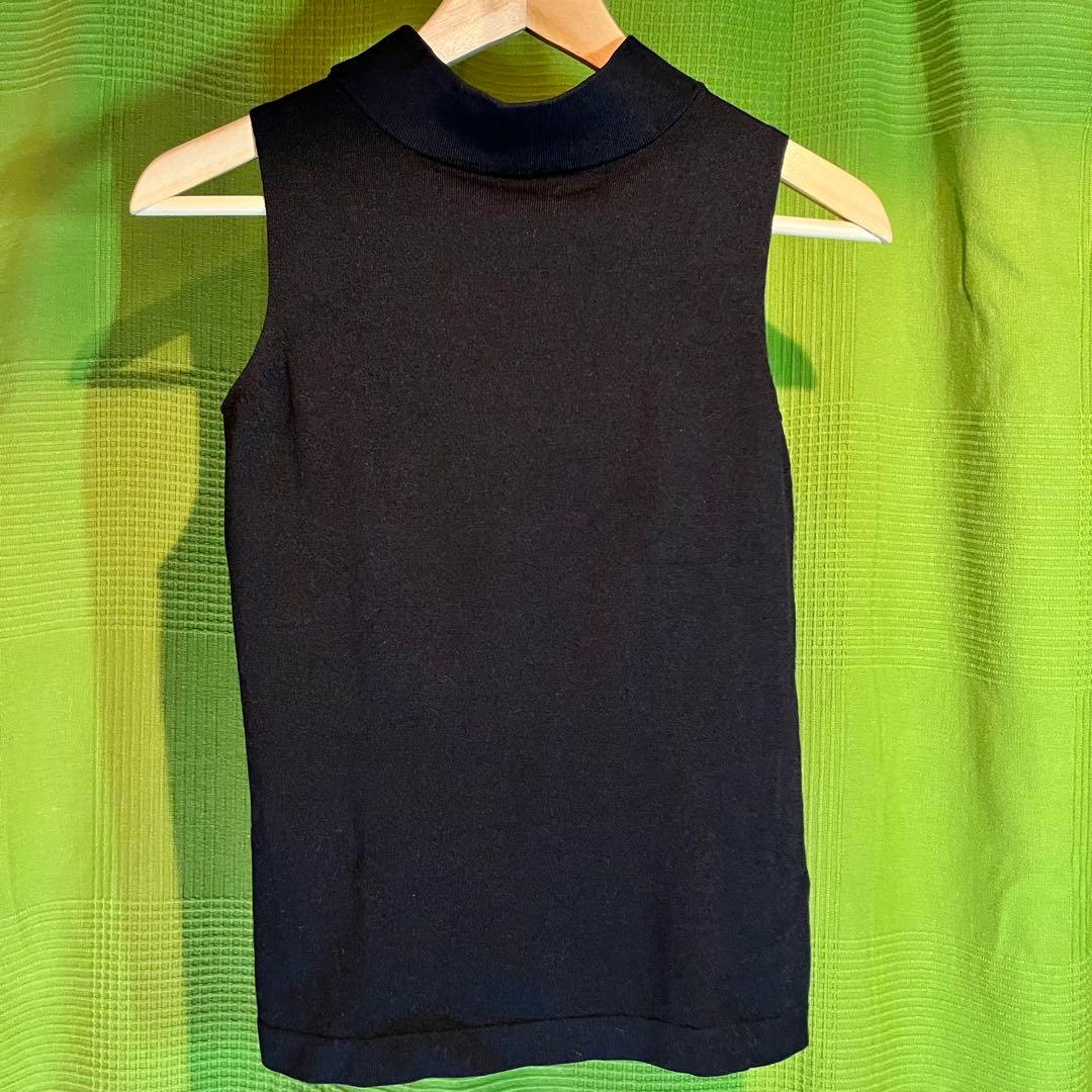 レディース　セットアップ　サイズL EPOCA ノーカラー　ボタン無し　ブラック