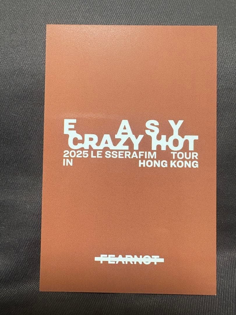 LE SSERAFIM チェウォン FEARNOT ZONE 香港 特典 トレカ