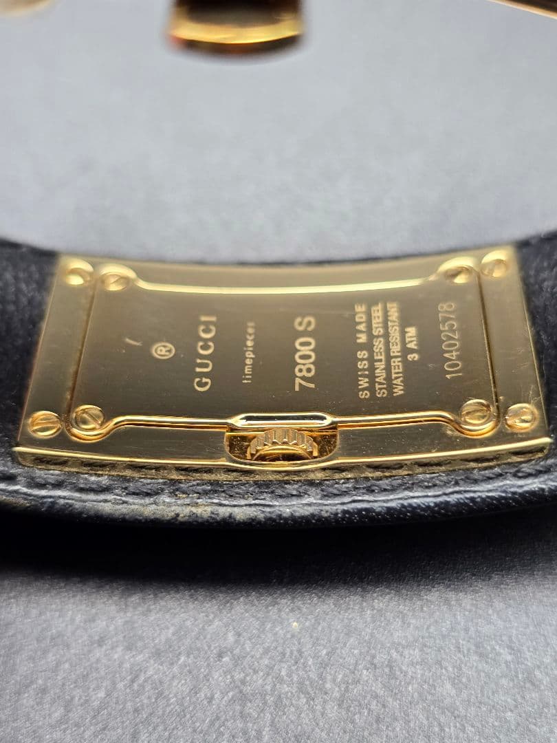 美品 稼働品 電池交換済 ローズゴールド GUCCI グッチ 腕時計 7800S