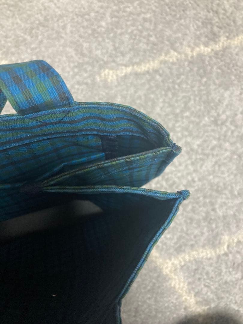 familiar チェック柄トートバッグ