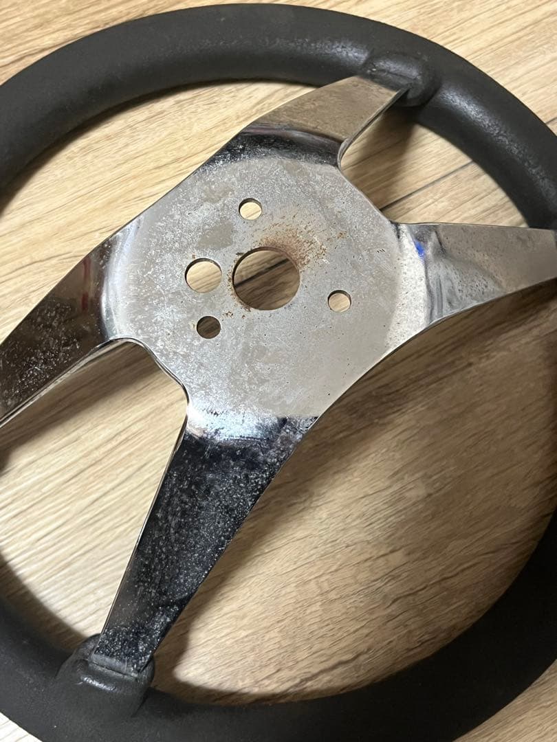 当時物スーペリアステアリングホイール+グランツビレットホーンボタン