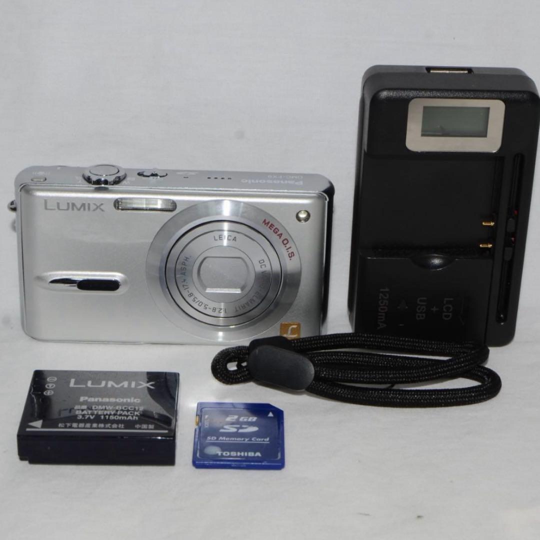 【美品】Panasonic LUMIX DMC-FX9 シルバー (動作確認済)