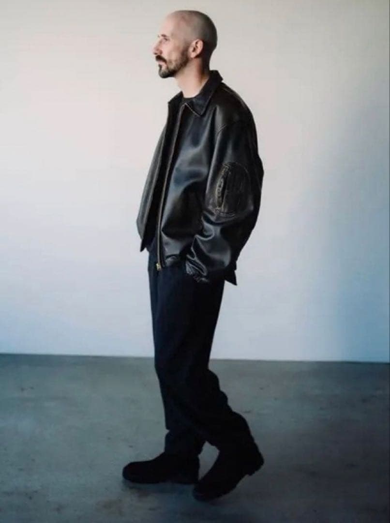 COMOLI レザージップブルゾン 4 Z01-04006 コモリ