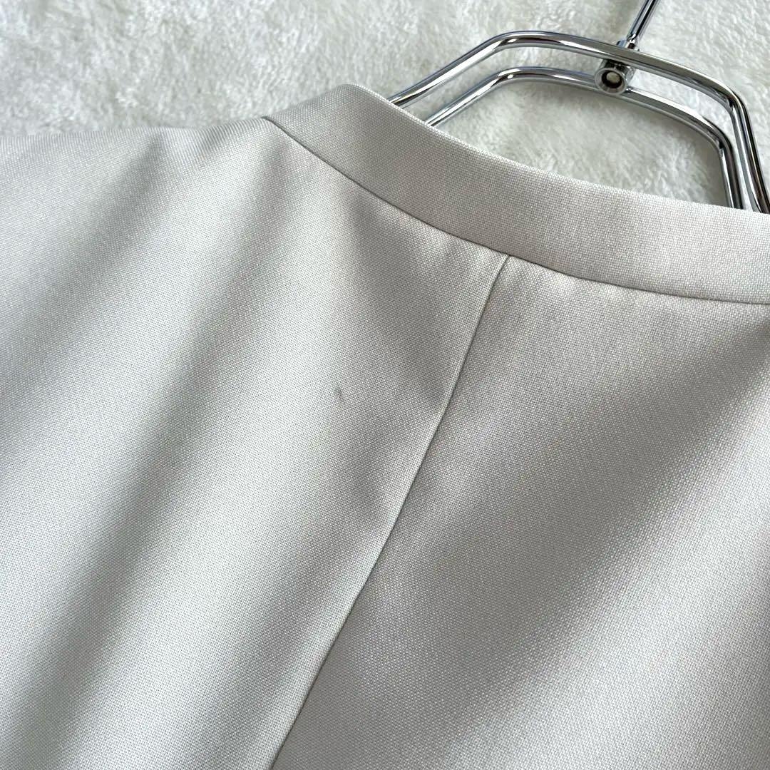 プラステ スーツ XS XXS ノーカラー パンツ セットアップ ベージュ