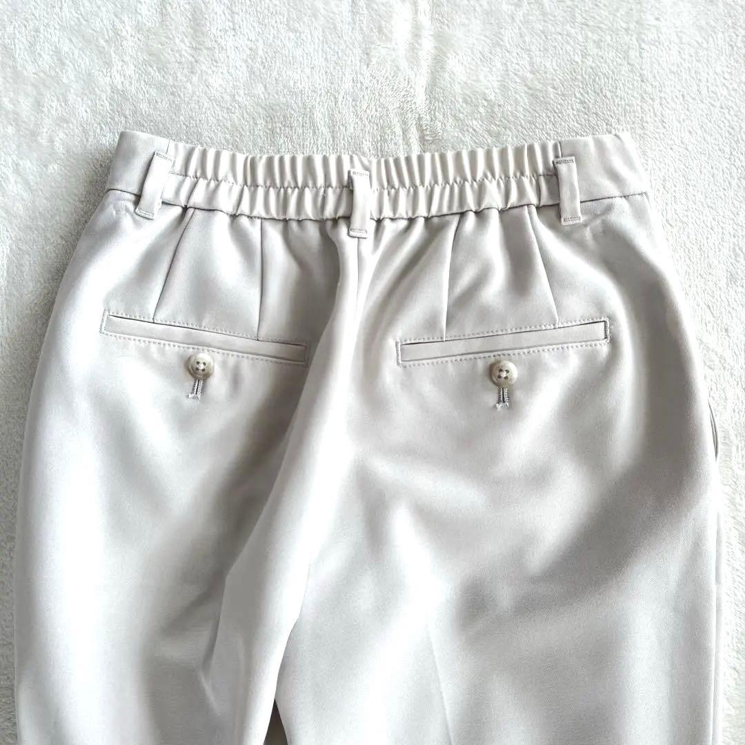 プラステ スーツ XS XXS ノーカラー パンツ セットアップ ベージュ