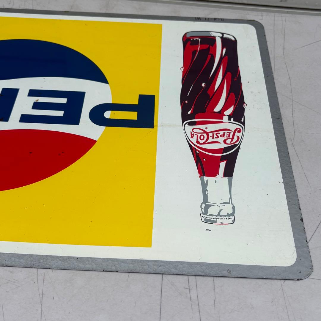 希少■昭和レトロ■状態良品■昔のペプシの看板■