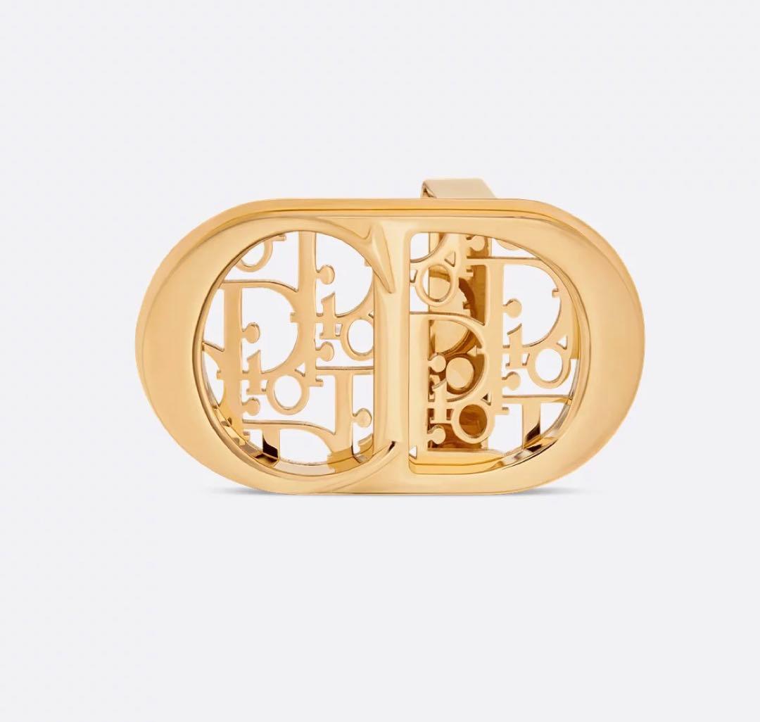 即購入値下げ⭕️ChristianDiorゴールドロゴデザイン ベルトバックル