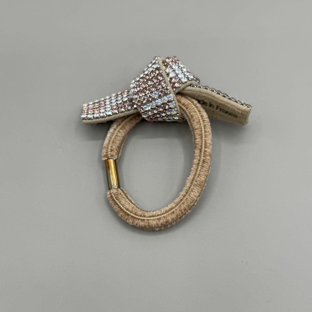 美品　acca アッカ ドレスポニー　リボン　ヘアゴム　ピンク