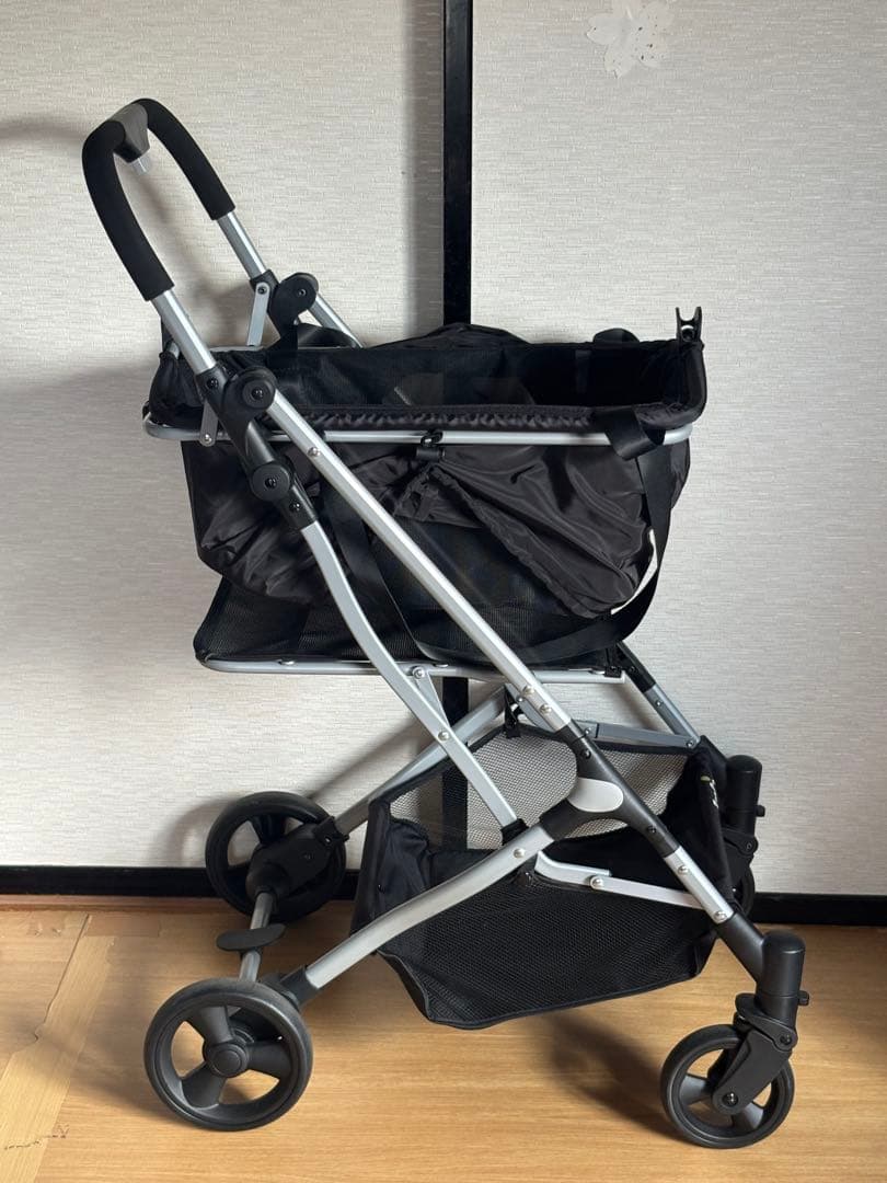 黒　折りたたみ　ショッピングカート　ecoca終了間近