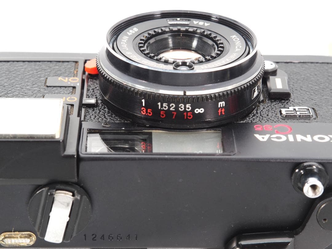 Konica C35 EF 整備済 正常動作 ストロボ発光 保証付 641