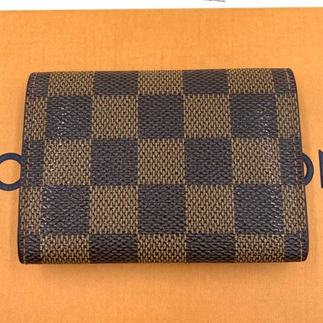 【美品】ルイヴィトン ダミエ ケース ポルトモネプラ エベヌ N61930