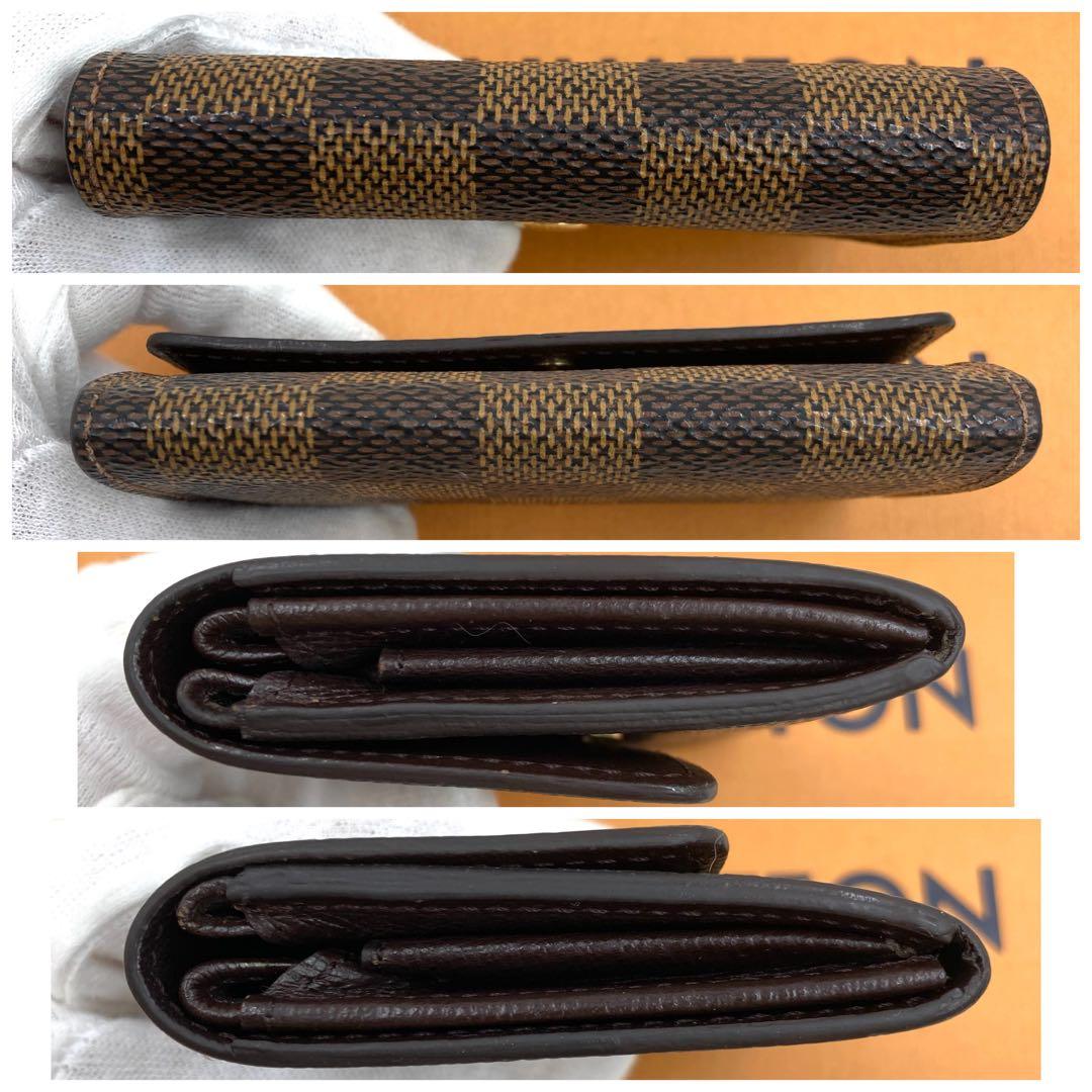 【美品】ルイヴィトン ダミエ ケース ポルトモネプラ エベヌ N61930