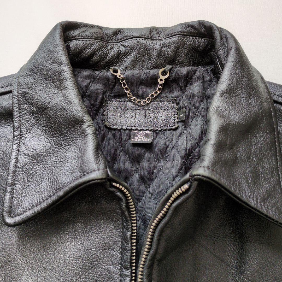ジェイクルー J.Crew レザー ブルゾンタイプ メンズ L ブラック