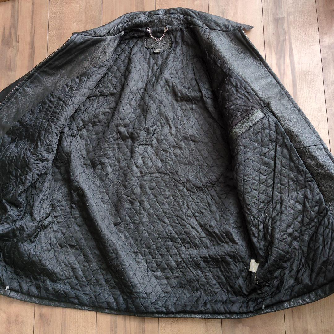 ジェイクルー J.Crew レザー ブルゾンタイプ メンズ L ブラック