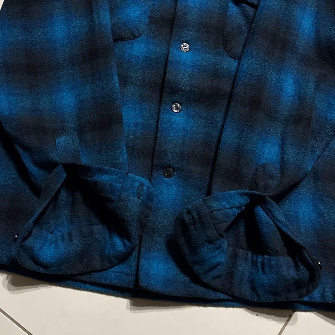極上 60's PENDLETON ウールフランネル ボードシャツ オンブレ