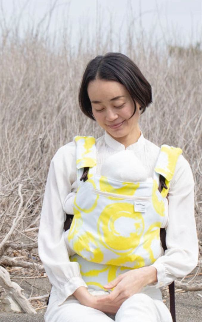 美品☆サンアンドビーチ　(OM-1) 抱っこ紐 イエロー