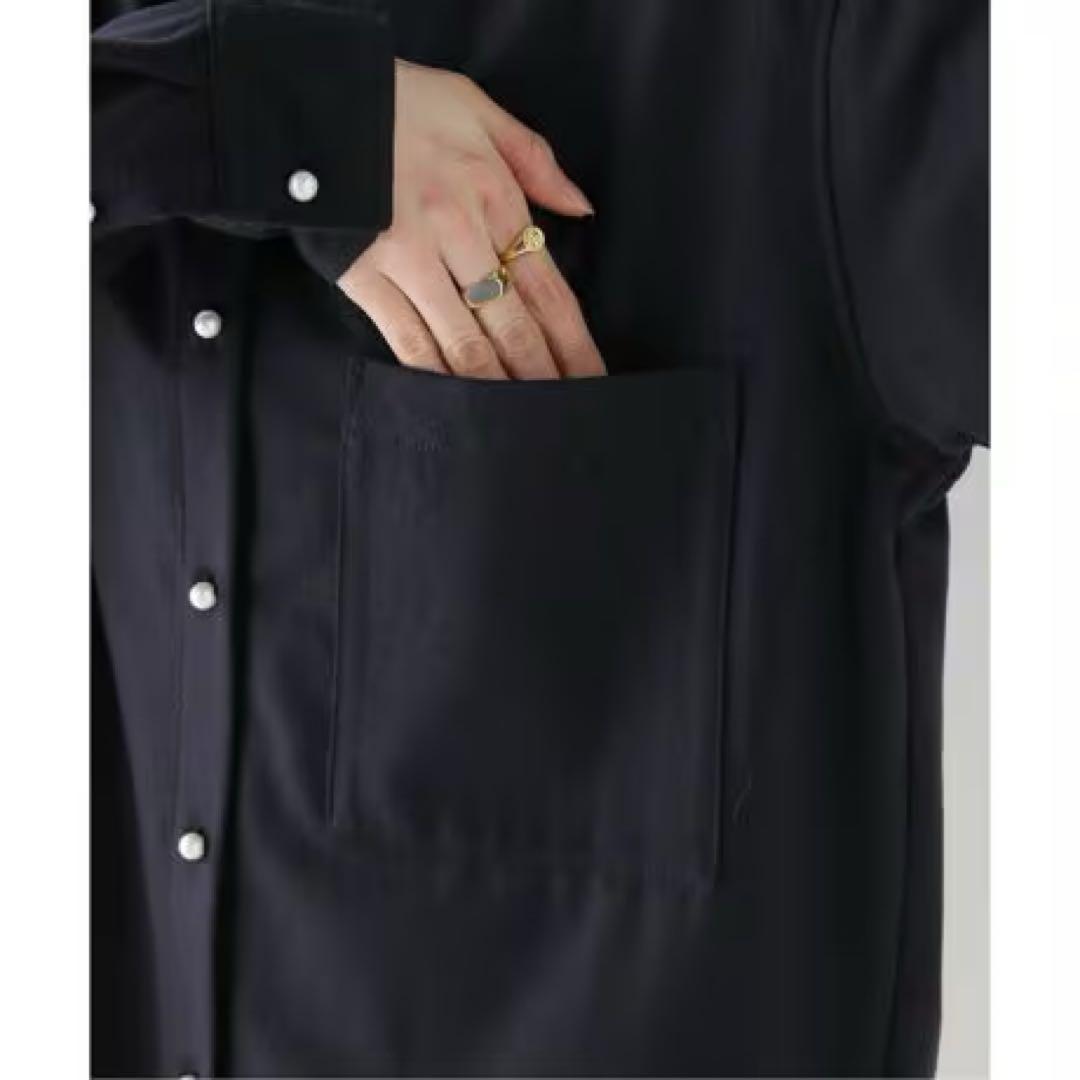 Spick and Span plain clothパールオーバーシャツ