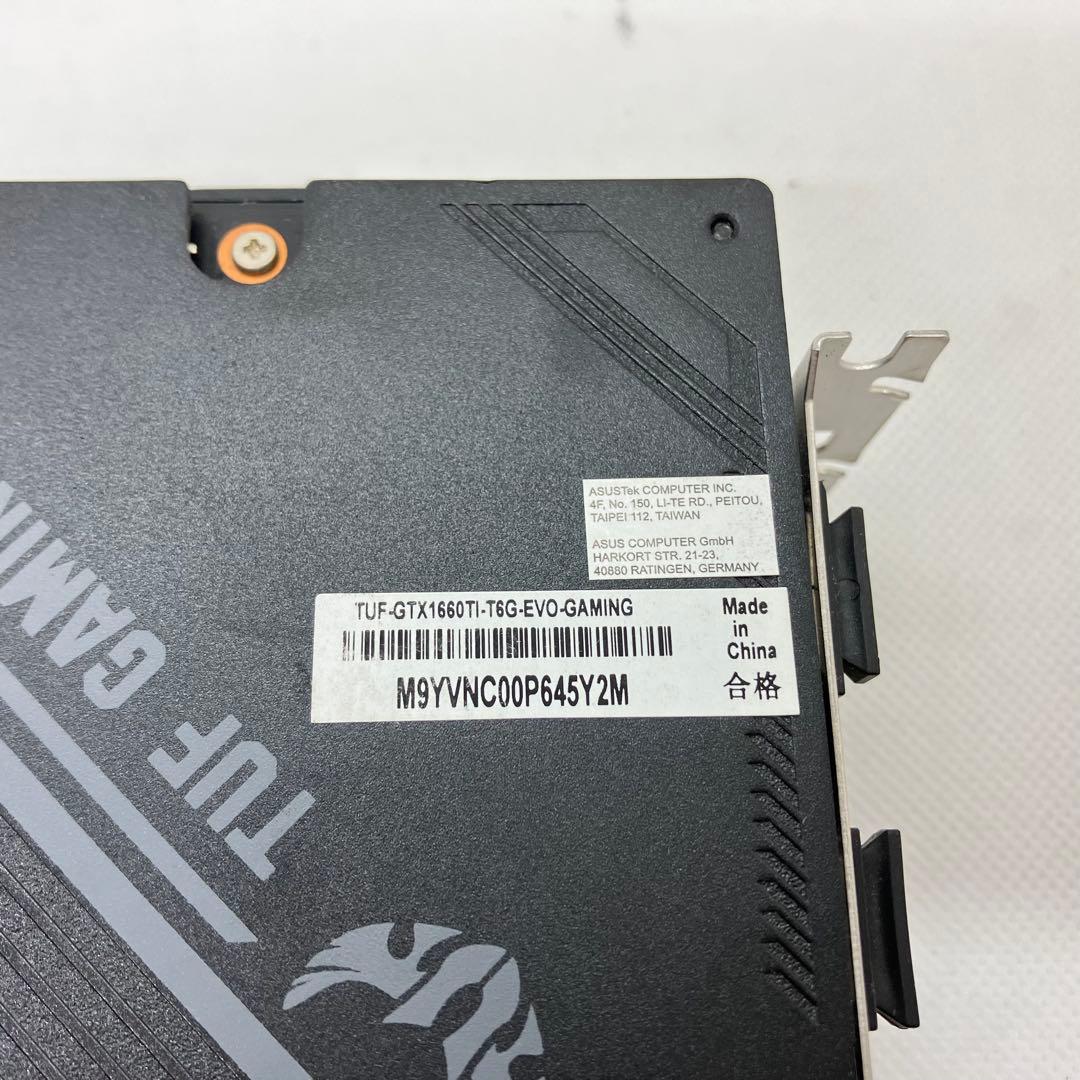 グラフィックボード・グラボ・ビデオカード ASUS TUF GTX1660TI T6G EVO GAMING No.117