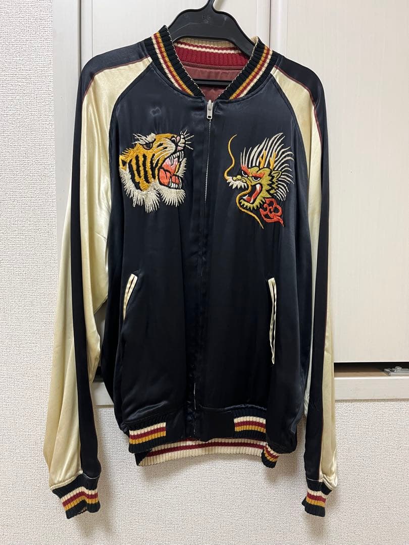 時*音様 THE FLAT HEAD リバーシブルスーベニアジャケット（スカジャ