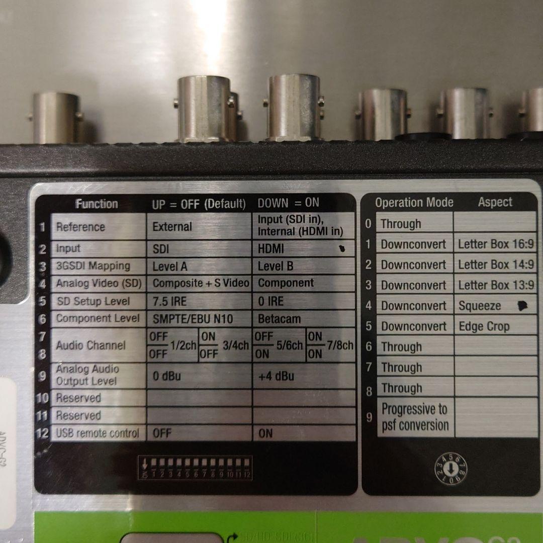 Grass Valley ADVC-G2　マルチフォーマットコンバータ