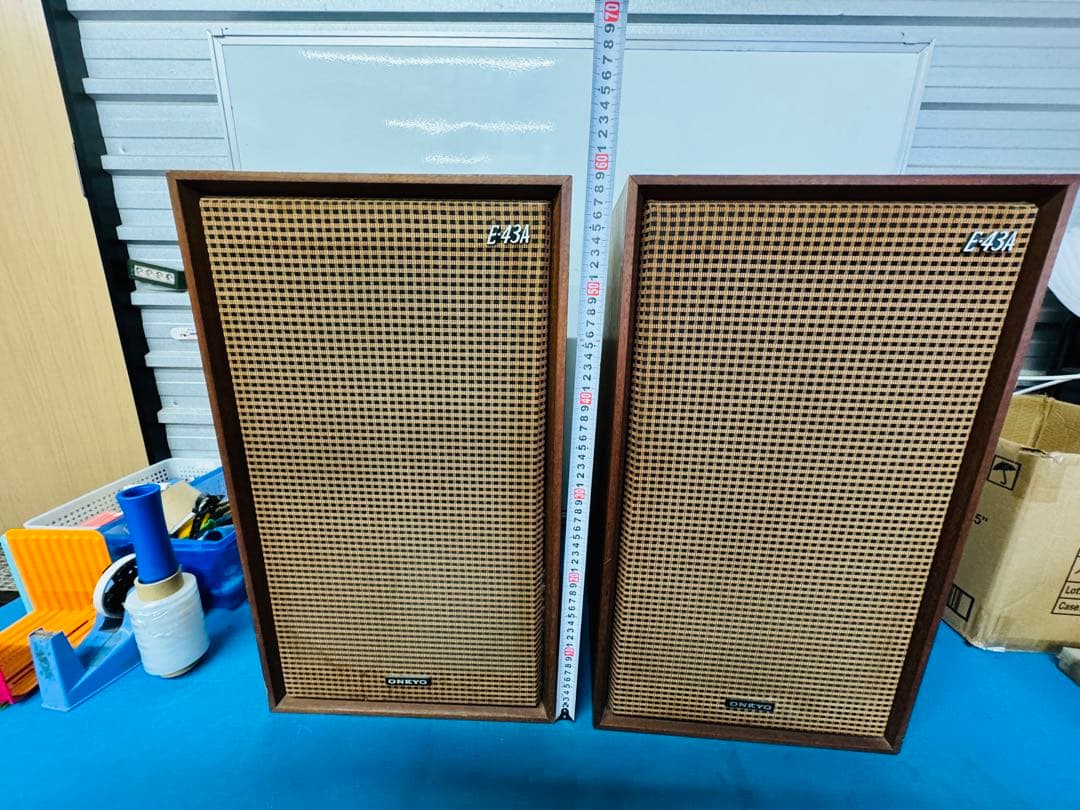 昭和レトロ！希少品★ ONKYOオンキヨー★スピーカー　ペア　E-43A 動作品