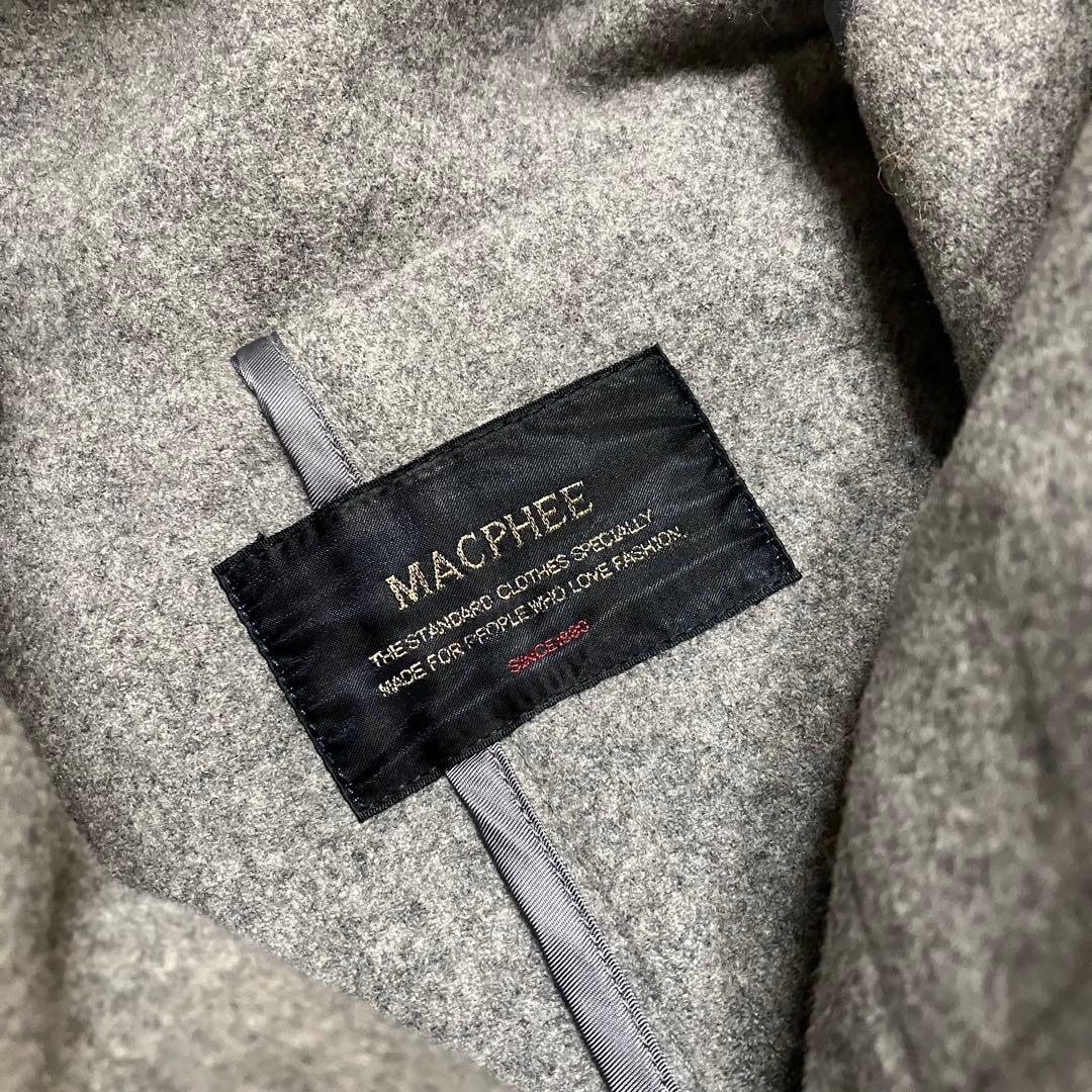 MACPHEE ダッフルコート グレー 美品 ウール100% 40