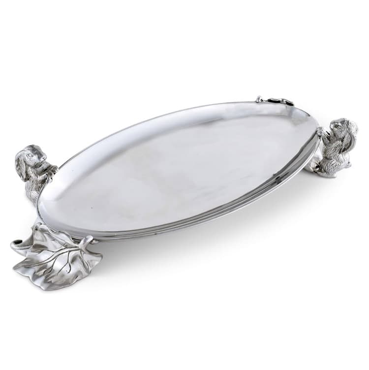 在庫１点　日本未入荷　トレイ　シルバー　インテリア