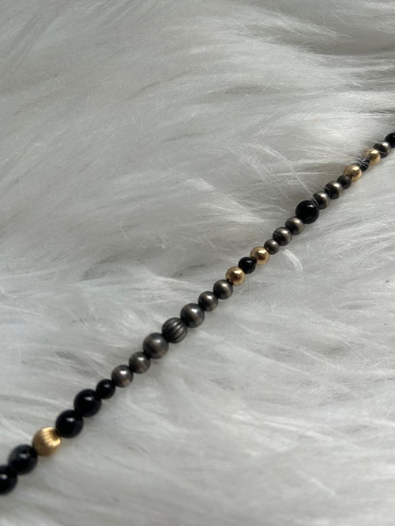 ナバホパール　14K SV925 NAVAJO インディアンジュエリー　50cm