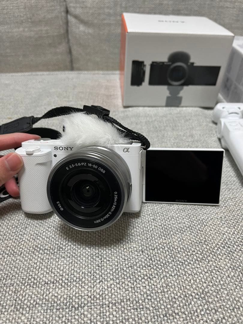 SONY ZV-E10ホワイト GP-VPT2BT 純正シューティンググリップ