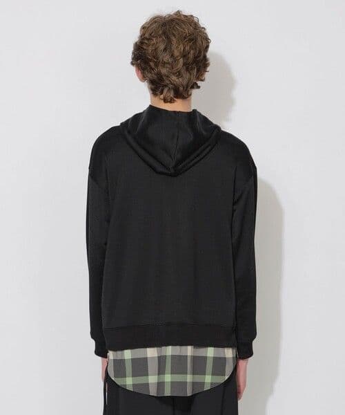 新品未使用　CB CRESTBRIDGE　レイヤードパーカー　ハーフジップ