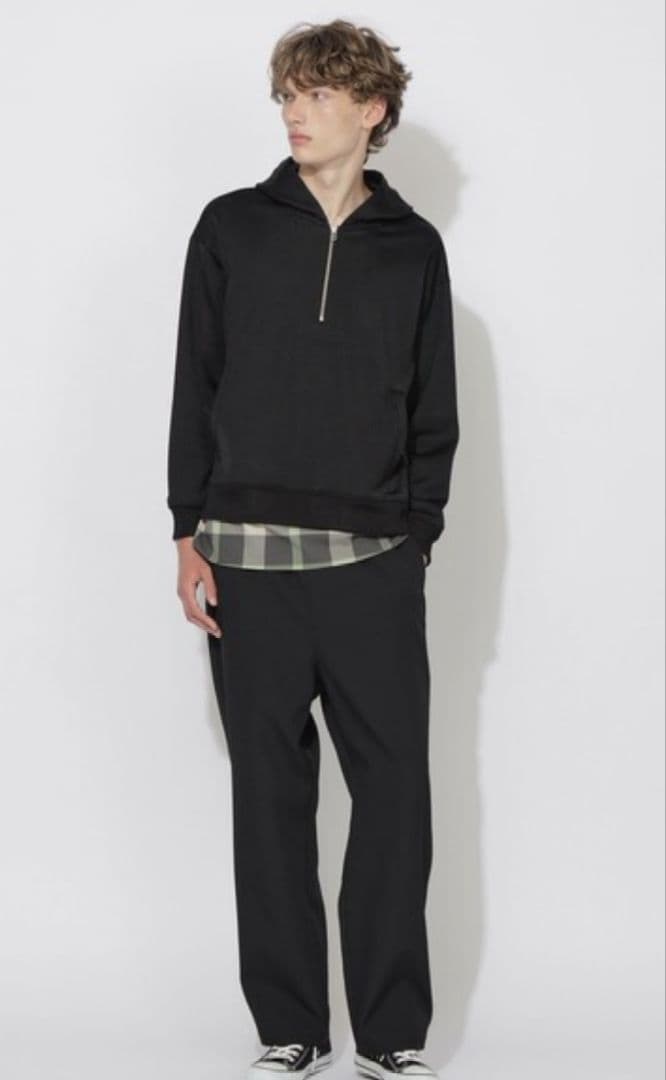 新品未使用　CB CRESTBRIDGE　レイヤードパーカー　ハーフジップ