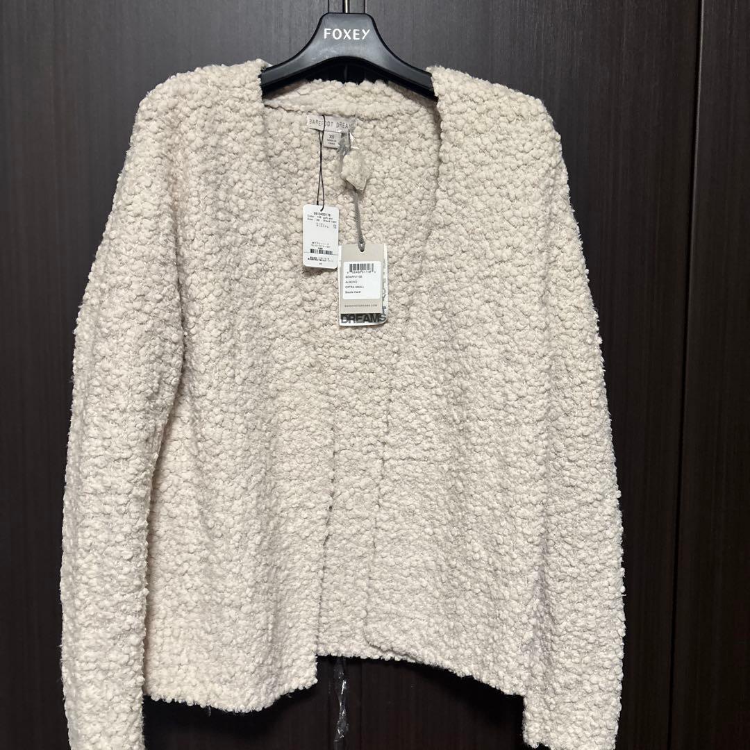 BAREFOOT DREAMS カーディガンXS クリーム　プードルカーディガン