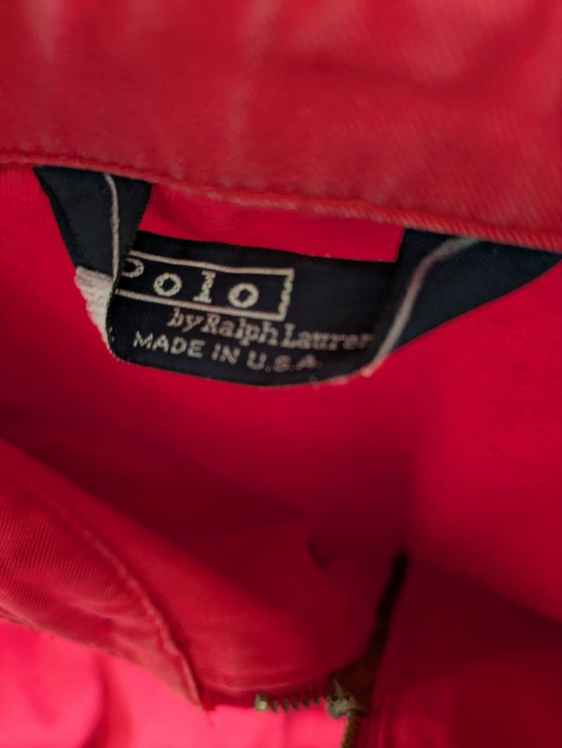 80s POLO by Ralph Lauren スイングトップ ジャケット 赤
