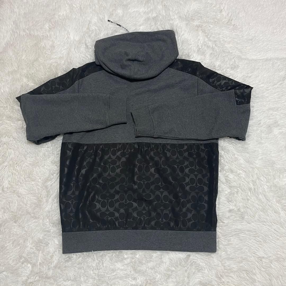 美品　COACH シグネチャー パーカー Mサイズ フルジップ コーチ