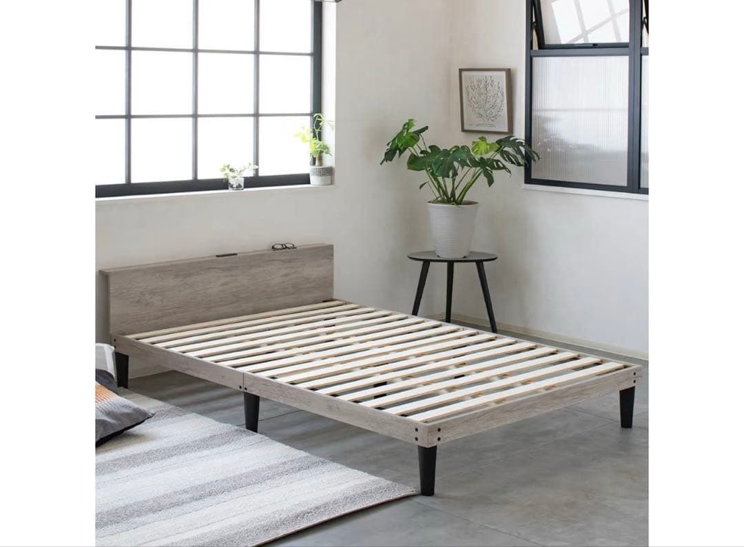 Major In Life ベッド 宮付き ベッドフレーム　セミダブル