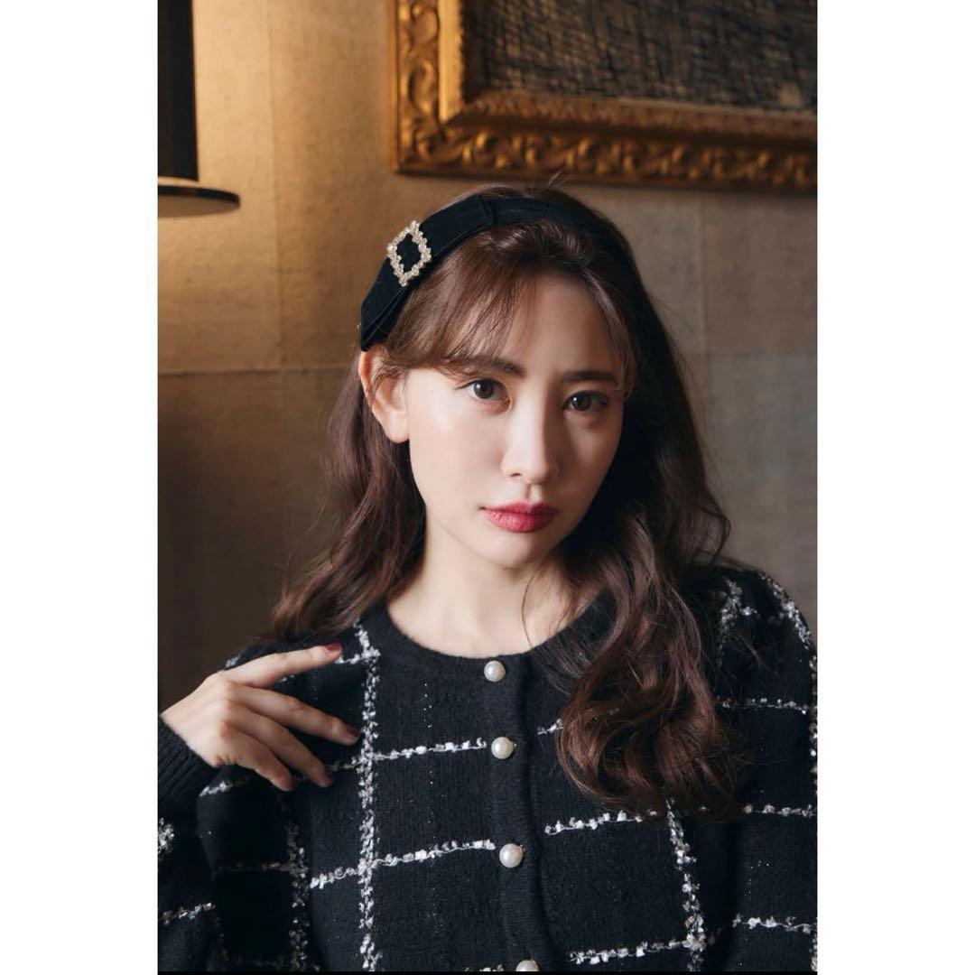 【Her lip to】ほぼ未着用・Bouncy Check Knit