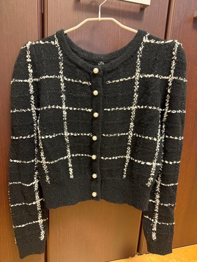 【Her lip to】ほぼ未着用・Bouncy Check Knit