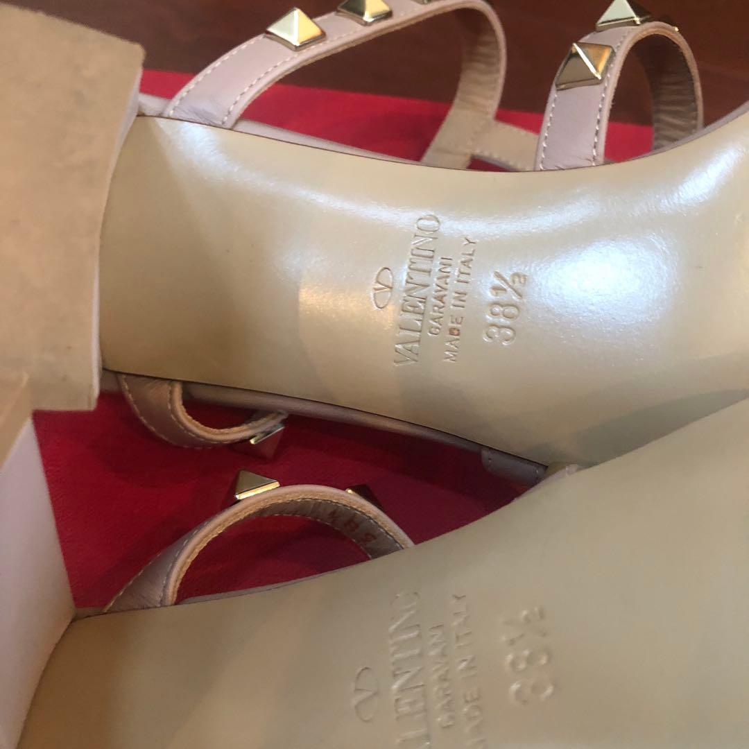 VALENTINO GARAVANI スタッズミュール ベージュ