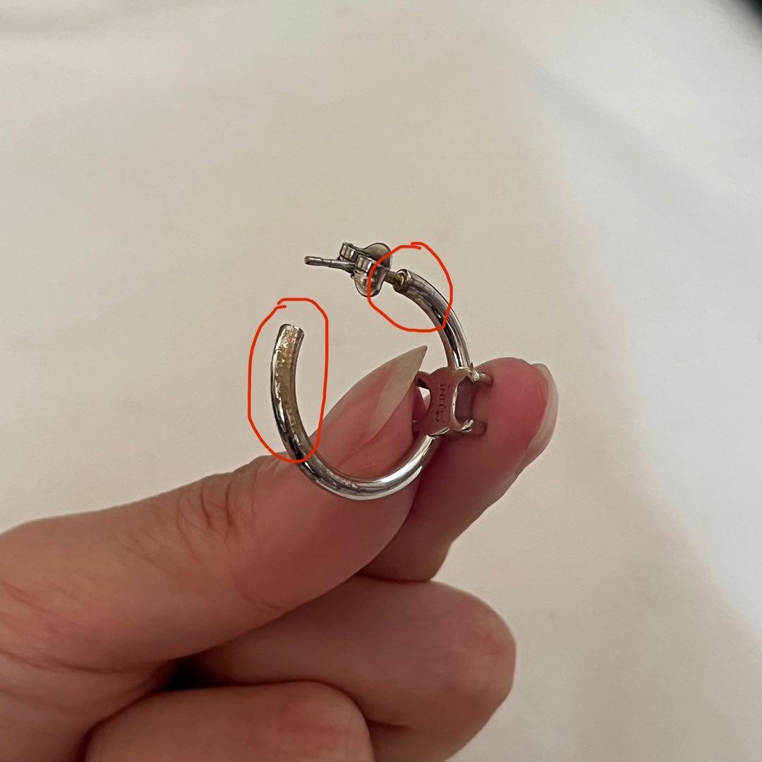 CELINE シルバーピアス 片耳