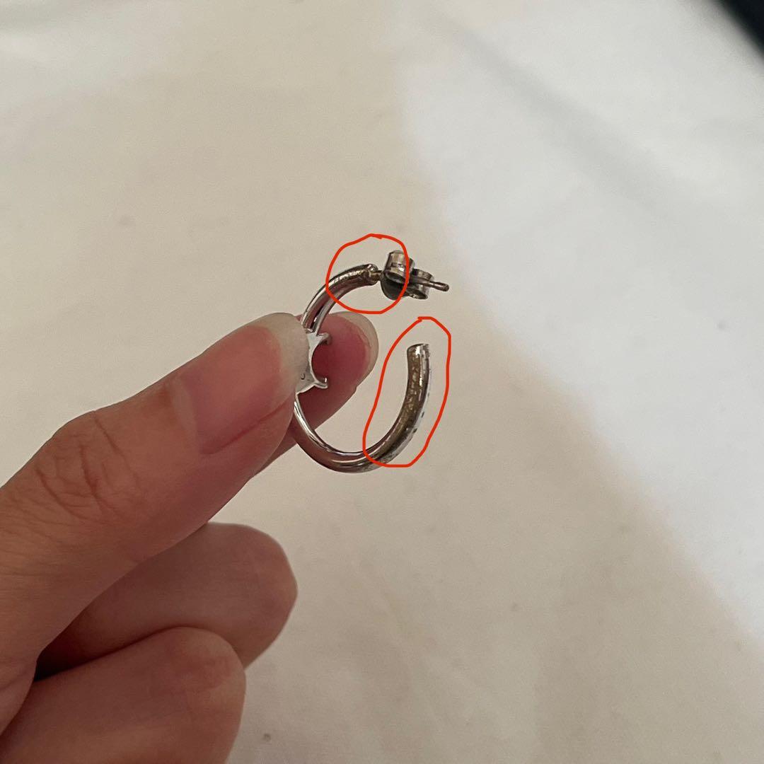 CELINE シルバーピアス 片耳