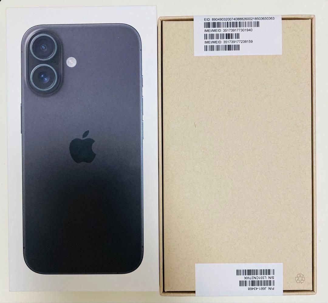 新品未開封 即時配送 iPhone16 128GB SIMフリー
